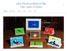 Tablet Screenshot of johnthaxtonsbirdsofplay.com